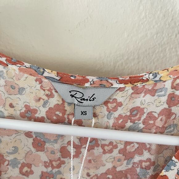 Rails Shelley Wildflower Midi Dress Womens XS Multicolor Floral Boho Farmcore - Picture 6 of 12